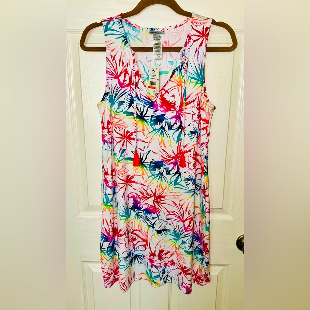 Tommy Bahama Split Neck Rainbow Spa Size Small